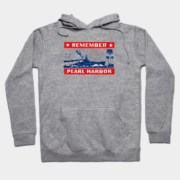 WWII Remember Pearl harbor Hoodie by historicimage